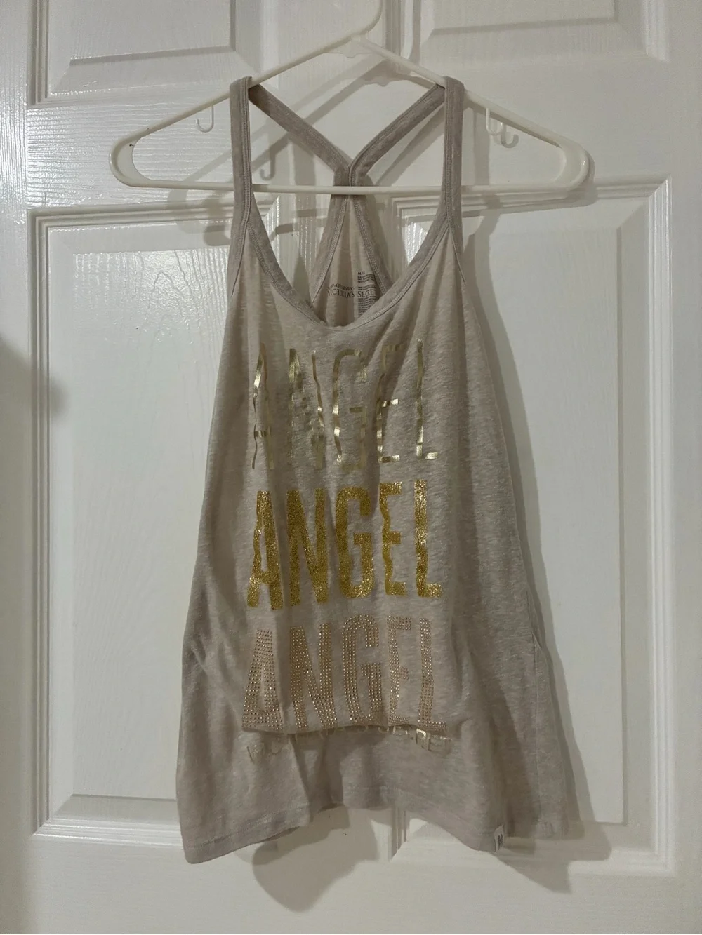 victoria’s secret vintage y2k angel bling bedazzled tank top